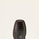 ARIAT Men's Classic Callen Caiman Belly Wide Square Toe Western Boot, Chocolate