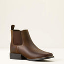 ARIAT Youth's Booker Chelsea Wide Square Toe Western Boot, Brown