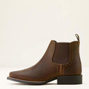 ARIAT Youth's Booker Chelsea Wide Square Toe Western Boot, Brown