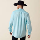 ARIAT Men's Everything Classic Fit Shirt, Crystal Blue