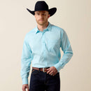 ARIAT Men's Everything Classic Fit Shirt, Crystal Blue