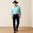 ARIAT Men's Everything Classic Fit Shirt, Crystal Blue
