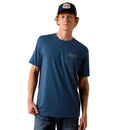 ARIAT Men's Drop Down Eagle Classic Fit T-Shirt, Blue
