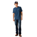 ARIAT Men's Drop Down Eagle Classic Fit T-Shirt, Blue