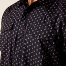 ARIAT Men's Printed VentTEK Western Fitted Snap Shirt, Black