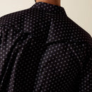 ARIAT Men's Printed VentTEK Western Fitted Snap Shirt, Black