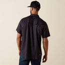 ARIAT Men's Printed VentTEK Western Fitted Snap Shirt, Black