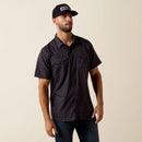 ARIAT Men's Printed VentTEK Western Fitted Snap Shirt, Black