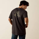 ARIAT Men's Proudly Authentic Classic Fit T-Shirt, Vintage Black