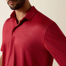ARIAT Men's 360 AirFlow Polo, Scarlet