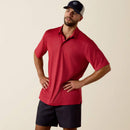 ARIAT Men's 360 AirFlow Polo, Scarlet