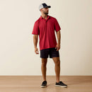 ARIAT Men's 360 AirFlow Polo, Scarlet
