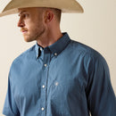 ARIAT Men's Storm Classic Fit Shirt, Blue