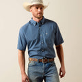ARIAT Men's Storm Classic Fit Shirt, Blue