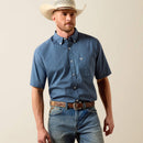 ARIAT Men's Storm Classic Fit Shirt, Blue