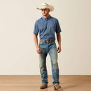 ARIAT Men's Storm Classic Fit Shirt, Blue