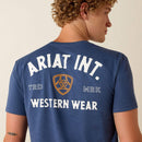 ARIAT Men's Ariat Outline Shop T-Shirt, Navy