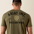 ARIAT Men's Ariat Outline Shop T-Shirt, Military Green