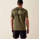 ARIAT Men's Ariat Outline Shop T-Shirt, Military Green