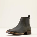 ARIAT Men's Booker Chelsea Hippo Print  Wide Square Toe Western Boot, Charcoal