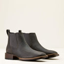 ARIAT Men's Booker Chelsea Hippo Print  Wide Square Toe Western Boot, Charcoal