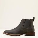 ARIAT Men's Booker Chelsea Hippo Print  Wide Square Toe Western Boot, Charcoal