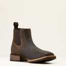 ARIAT Men's Hybrid Low Boy Wide Square Toe Chelsea Boot, Warm Brown