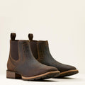 ARIAT Men's Hybrid Low Boy Wide Square Toe Chelsea Boot, Warm Brown