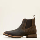ARIAT Men's Hybrid Low Boy Wide Square Toe Chelsea Boot, Warm Brown