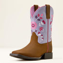 ARIAT Girl's Wild Bloom Wide Square Toe Western Boot