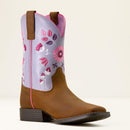 ARIAT Girl's Wild Bloom Wide Square Toe Western Boot