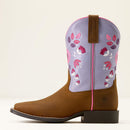 ARIAT Girl's Wild Bloom Wide Square Toe Western Boot