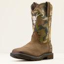 ARIAT Men's Groundbreaker Antler Waterproof Wide Square Toe Work Boot