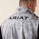 Ariat Men's Logo Print Softshell Vest Grey Camo