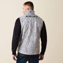 Ariat Men's Logo Print Softshell Vest Grey Camo