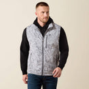 Ariat Men's Logo Print Softshell Vest Grey Camo