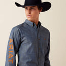 ARIAT Men's Team Logo Twill Fitted Shirt