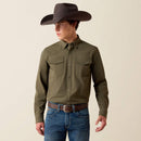 ARIAT Men'S FrontierTough VentTEK Western Fitted Snap Shirt
