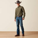 ARIAT Men'S FrontierTough VentTEK Western Fitted Snap Shirt