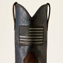 ARIAT Men's Activator Patriot Waterproof Wide Square Toe Steel Toe Work Boot