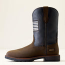 ARIAT Men's Activator Patriot Waterproof Wide Square Toe Steel Toe Work Boot