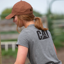 CATERPILLAR Women's Trademark T-Shirt, Dark Heather Grey