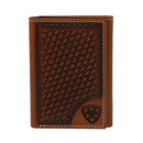 ARIAT Basketweave Trifold Wallet