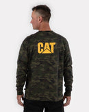 CATERPILLAR Men's Trademark Pocket Long Sleeve T-Shirt , Camo