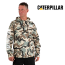 CATERPILLAR Men's UPF Hooded Banner L/S Tee , Camo