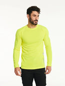 CATERPILLAR Men's Coolmax Long Sleeve T-Shirt, Yellow