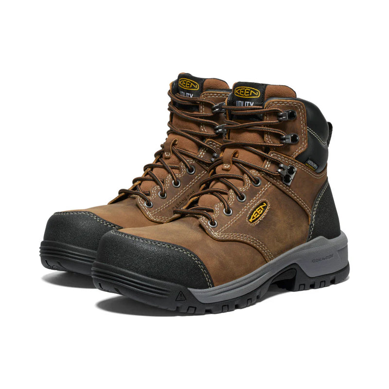 KEEN UTILITY Women's Evanston 6" Waterproof Boot (Carbon-Fiber Toe) 1029152