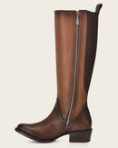 CUADRA Women's Riding Style Honey Contrasting Boot , Honey