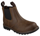 SKECHERS Men's Steel Toe: Longrider Work Boot, Brown