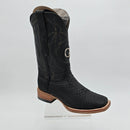 EL GENERAL Men's Genuine Leather Phyton Square Toe Rodeo Western Boots